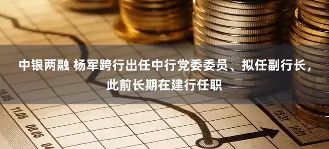 中银两融 杨军跨行出任中行党委委员、拟任副行长，此前长期在建行任职