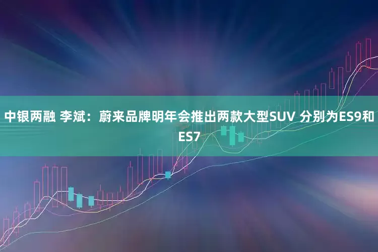 中银两融 李斌：蔚来品牌明年会推出两款大型SUV 分别为ES9和ES7